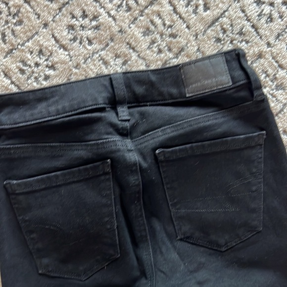 American Eagle Black Hi-Rise Jegging The Dream Jean Size 00 Short - Picture 9 of 9